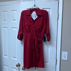 NWT - 41 Hawthorn  Wrap Style Dress with Double Breast Pockets